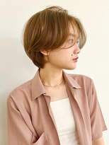 トレス(TRESS)&nbsp;ショートヘア　ワンカールパーマ　丸みショート　原宿　表参道