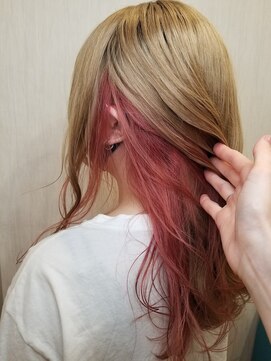 ヘアサロンアンドカフェ エイチプラス(H plus) デザインカラー　ダブルブリーチ