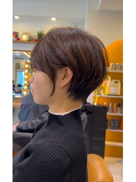 ロンド パルティール 大宮(Lond partir) 前髪パーマアッシュカラーレイヤーロンググレーベージュ[大宮]