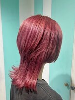 マティーナ ヘアー 池袋(Matina hair)&nbsp;【ウルフ×バイオレットピンクカラー】20代30代40代50代