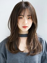 レノラ 本町(LENORA) ◯流し前髪ロングレイヤーカットデジタルパーマフェイスレイヤー