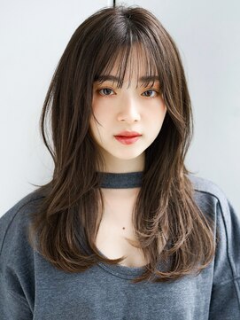 レノラ 本町(LENORA) ◯流し前髪ロングレイヤーカットデジタルパーマフェイスレイヤー