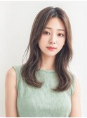 20代30代40代大人可愛い韓国レイヤーカット顔周りに合わせカット