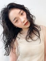 アイティーバイアルバム 藤沢店(IT by ALBUM) オリーブカラー秋色イメチェンウェーブパーマ_F0176