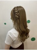 編み込みアレンジ