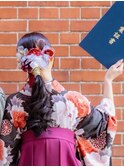 大阪袴レンタル　卒業式ヘアセット
