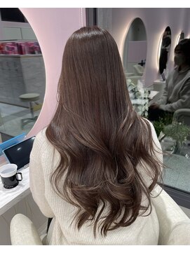 アディション 新宿(ADITION) 韓国ブラウンベージュグレージュ#レイヤーカット#髪質改善#前髪