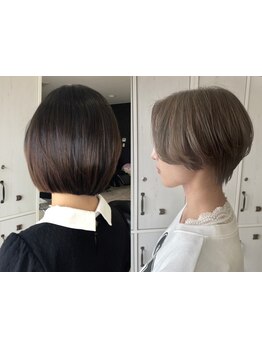 【四日市/泊】ショートカットボブカットのオーダー多数☆絶妙なカットで毎日のスタイリングをもっと楽に♪