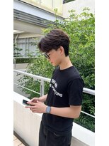 スキルアイマ(SKILL ima)&nbsp;フェザーパーマ/センターパート/韓国ヘア