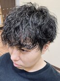 メンズマッシュショートツイストスパイラル