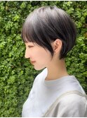イメチェン小顔似合わせ30代40代50代グレージュショートボブ