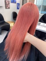 ペレ 渋谷(PELE)&nbsp;くびれヘア/アプリコットオレンジ/夏のヘアアレンジ/渋谷