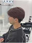 MEN'S HAIR/刈り上げセンターパート/フェザーパーマ