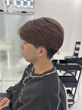 コア プラス 立川(COA PLUS) MEN'S HAIR/刈り上げセンターパート/フェザーパーマ