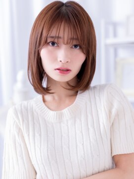 インナーカラーワンカールミディアムレイヤーa上尾20代30代40代