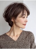 大人ショート脱白髪染め白髪ぼかし30代40代50代