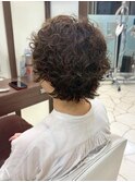 ゆるふわ無造作ショートパーマ【四條畷市】