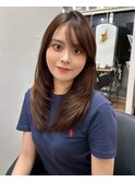 * レイヤーカット / 前髪 / グレージュ
