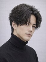 ハレ メンズサロン たまプラーザ(Hale)&nbsp;Haleメンズリバースセンターパートニュアンスパーマたまプラーザ