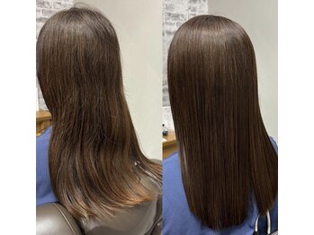 オリジンズヘアーセカンド 守谷店(Origins hair 2nd)の写真/豊富な髪質改善メニューで広がりをおさえてパサついた髪もサラツヤ髪に♪