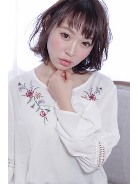 カシェット(cachette) cachette クラシカルボブ斜めバング