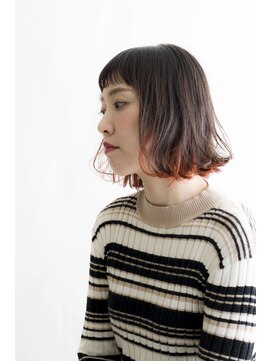 ハナブサ 藤江店(HANABUSA) インナーカラーで、甘辛ショートボブ