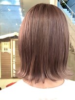 ロコスピアーズ(ROCO SPEARZ)&nbsp;切りっぱなしボブ ラベンダーピンクベージュ