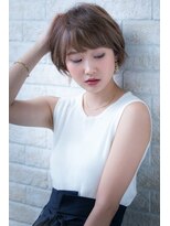 ヘアーアートシフォン 川口東口店(hair art chiffon)&nbsp;個性的でマーメイドアッシュくせ毛風クラシカルフェミニンボブ
