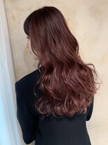 フリックヘアサロン 梅田茶屋町2号店(FLICK HAIR SALON) ダークピンク×ハイライト