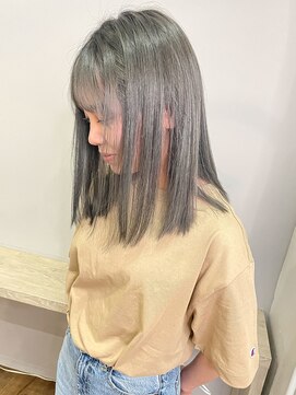 ジェム(GEM) オリーブグレージュ/ブリーチ３回/抜け感◎