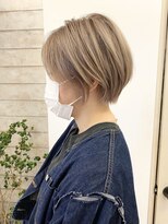 ハイトーンベージュが可愛い☆柔らかショート