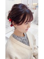 ヘアーアンドメイクキュアー アトリエ(hair&make cure atelier) 王道カールシニヨン ☆