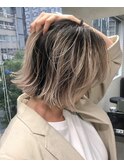 髪質改善＊ボブバイヤレージュ＊美髪【Zina 難波】