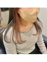 ソワン ドゥ ブレス フラン 東花園店(soin de brace Fran)&nbsp;グレージュカラー　インナーカラー　ブリーチ　ピンクカラー