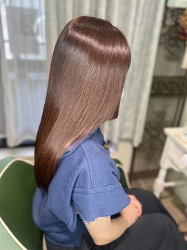 アルル 銀座(alulu) ミルクティーピンクロングヘア/髪質改善/銀座一丁目