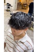【Nishida】波巻きパーマ×マッシュ