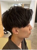 メンズマッシュパーマツイストスパイラルパーマ波巻きパーマ