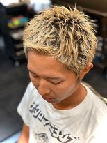 ヒロギンザ 青山店(HIRO GINZA)&nbsp;ハイライト/マッシュパーマ/ウルフ/アッシュブラック/波巻き