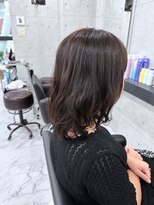 エンディアリング 東銀座(Endearing)&nbsp;黒髪/グレーベージュ/レイヤーロング/前髪パーマ/銀座/東銀座