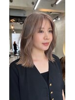 ソルトウォーター(SALT WATER) レイヤーカット/ブラウン/韓国ヘアー/ブリーチなし/恵比寿/