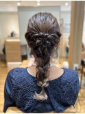 編みおろしシニヨンヘアセット/横浜/横浜西口