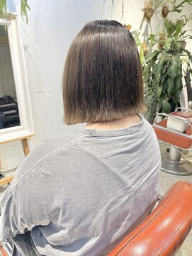 コンビネーション(combination) ブリーチ履歴のある髪へのストレートパーマ ブリーチストレート