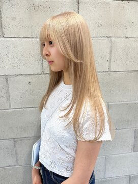 シーク 天神(SEEK) 松尾菫菜/ホワイトブロンド/ハイトーン/ブリーチ/韓国ヘア