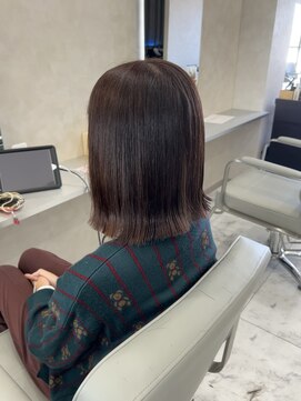 キング(K!ng) 縮毛矯正髪質改善ハイライトレイヤーカット楠葉美容室エクステ