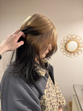 チャプター 問屋町(chapter) ケアブリーチデザインカラーレイヤーカットルーツカラー