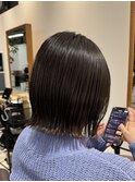 ストレートしてても外ハネできるツヤボブ！