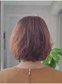大人可愛い丸みボブ/ゆるふわカール/ゆるふわウェーブ