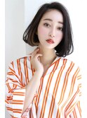 【marfe】大人ボブ＿インナーカラー＿ハイライト＿ブリーチ