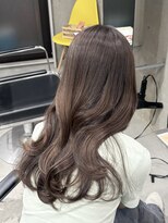 ラック(LUCK)&nbsp;ショコラブラウン/船橋/くすみベージュ/細めハイライト