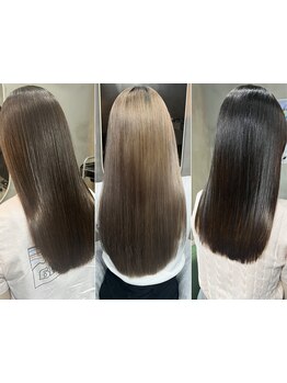 あなたの髪質・状態を見極めた最適な施術で、指通りなめらかな極上ストレートに変身♪